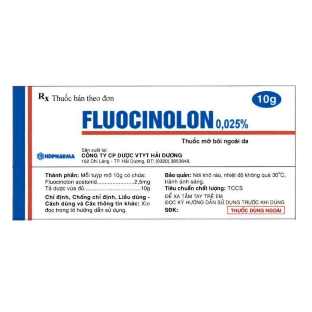 Fluocinolon 0,025% - Dược Hải Dương | BvNTP